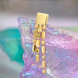 Quetzalli Halo yellow gold threadless press fit piercing jewelry